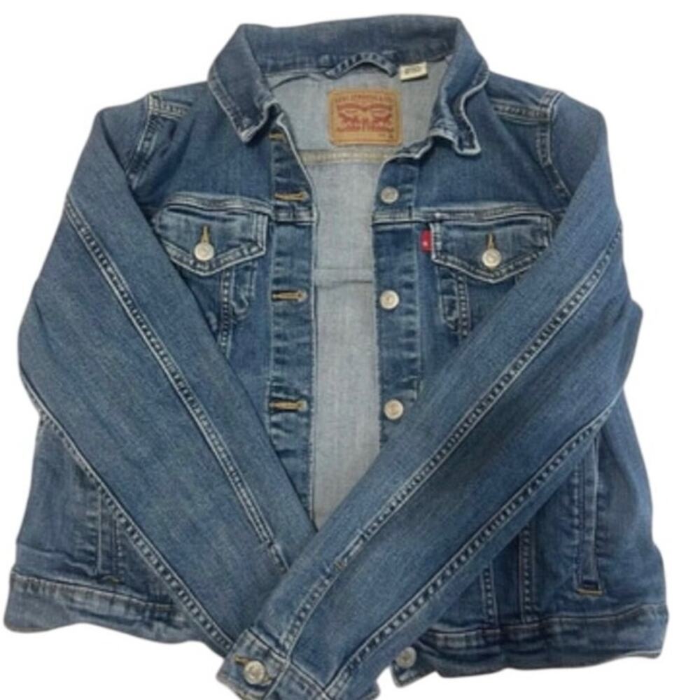 Levi’s Women's Original Trucker Jacket, Medium Wash, XL - Picture 3 of 5